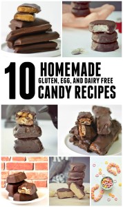 10 Homemade (gluten, egg, and dairy free) Candy Recipes