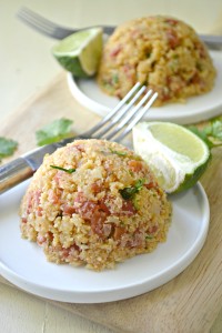 A new twist on a classic rice dish--try using cauliflower instead for a grain-free Cauliflower Spanish Rice dish. 2