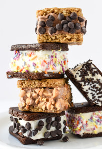 Turn store bought snack bars into these easy and allergen friendly Chewy Bar Ice Cream Sandwich Bites