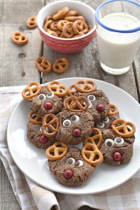 These reindeer cookies could not be EASIER to make. Plus they are gluten free and vegan!