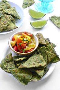 Cool Ranch Spinach Tortilla Chips