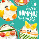 Easter Egg Hummus Toasts