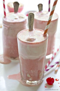 Peanut Butter and Jelly Float (vegan) - Fork and Beans