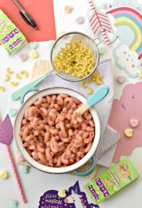Add a tint of color to your dinner with this Pink Mac n Cheese. Dairy free and hidden with veggies, it's a fun, healthy Valentine's meal for your family.