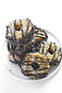 Remake your favorite Girl Scout cookies without the guilt, gluten, refined sugar but with all the tastiness!