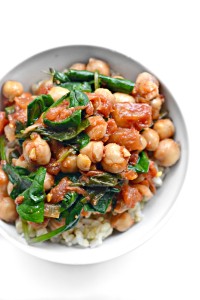 Spicy Chickpeas and Spinach