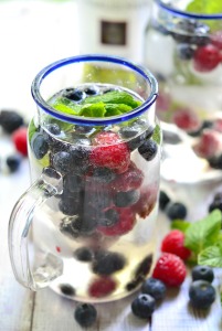 Mixed Berry Wine Spritzer - Fork & Beans