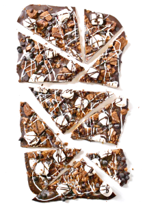 S'Mores Chocolate Bark- An allergen-friendly campfire treat!